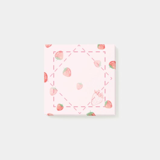 Aardbeien Post-it notities Post-it® Notes (Voorkant)