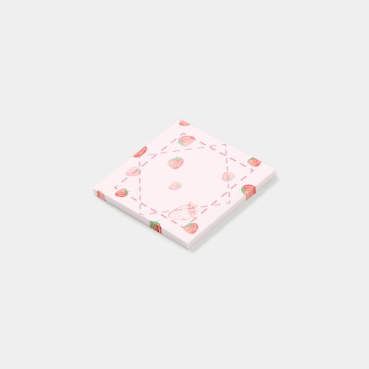 Aardbeien Post-it notities Post-it® Notes (Schuin)