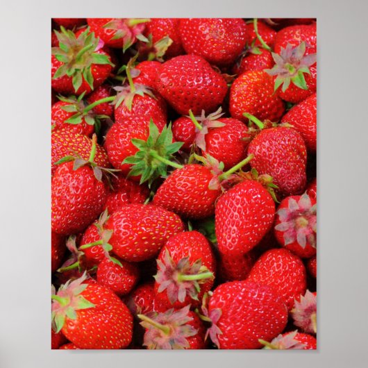 Aardbeien Poster (Voorkant)