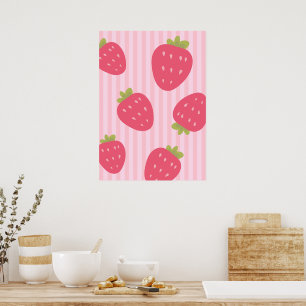 Aardbeien Poster