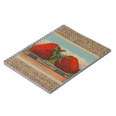 Aardbeien Reus Antieke Fruit Plezier Notitieboek (Linkerzijde)