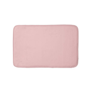 Aardbeien Roam Solid Color Print, Pastel Roze Badmat