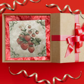 aardbeien Rustische keramische Tegel Tegeltje