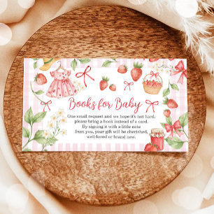 Aardbeien Shower Bes Zweet Boeken voor Baby Informatiekaartje