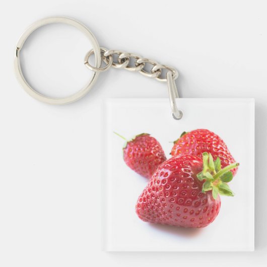 Aardbeien Sleutelhanger (Voorkant)