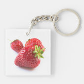 Aardbeien Sleutelhanger (Achterkant)