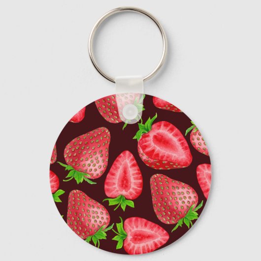 Aardbeien Sleutelhanger (Voorkant)
