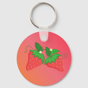 Aardbeien Sleutelhanger