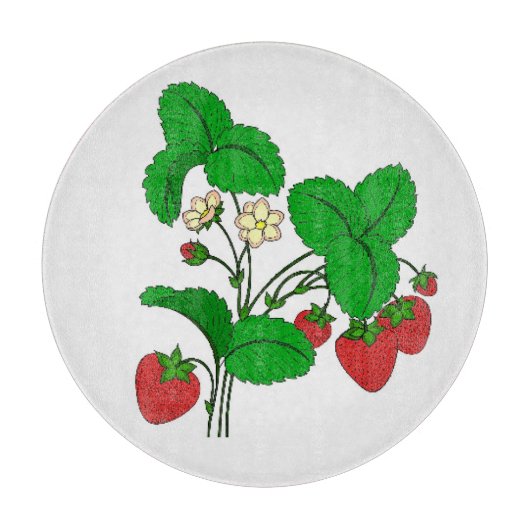 Aardbeien Snijplank (Voorkant)