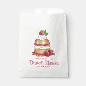 Aardbeien Sortcake Cakdessert Aardbeien Bedankzakje (Voorkant)