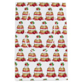 Aardbeien Sortcake Cakdessert Aardbeien Medium Cadeauzakje (Voorkant)