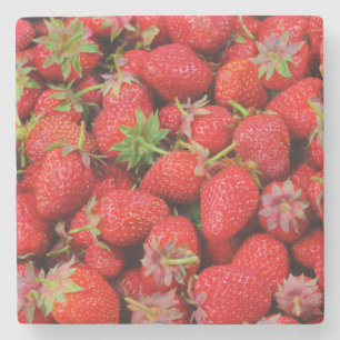 Aardbeien Stenen Onderzetter