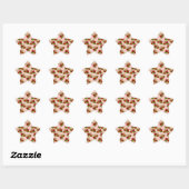 aardbeien ster sticker (Vel)