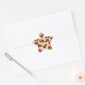 aardbeien ster sticker (Envelop)