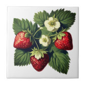  aardbeien tegeltje (Voorkant)