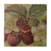 Aardbeien Tegeltje (Voorkant)