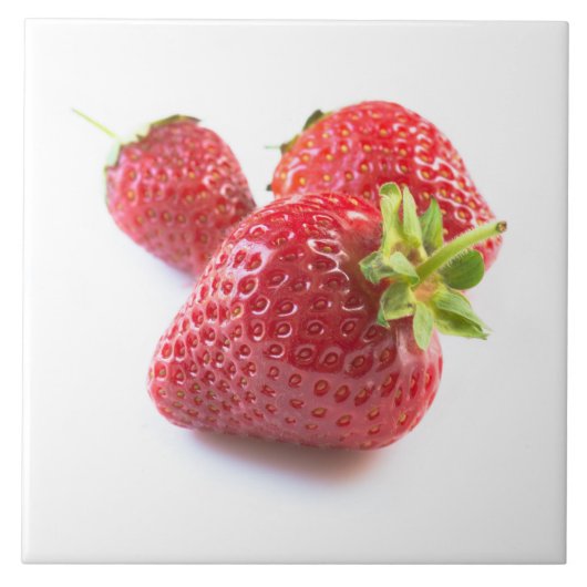 Aardbeien Tegeltje (Voorkant)