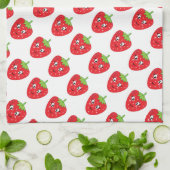 Aardbeien Theedoek (Gevouwen)