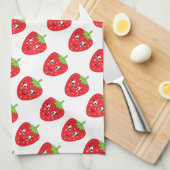 Aardbeien Theedoek (Quarter Fold)