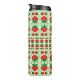 Aardbeien Thermal Travel Tumbler Thermosbeker
