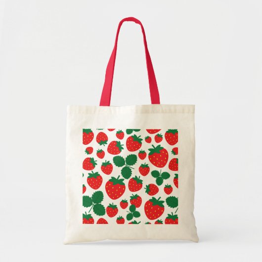 Aardbeien Tote Bag (Voorkant)