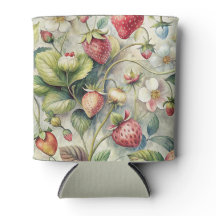  aardbeien tuin botanische Waterverf