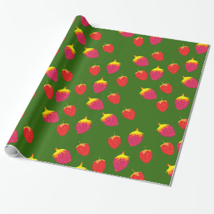 Aardbeien Verpakkingspapier Cadeaupapier