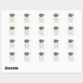 Aardbeien Verse Markt Beschering Baby Shower Ronde Sticker (Vel)