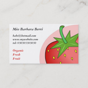 Aardbeien Visitekaartje
