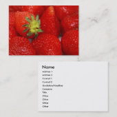 Aardbeien! Visitekaartje (Voorkant / Achterkant)