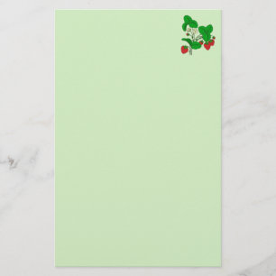 Aardbeien voor ontbijt briefpapier