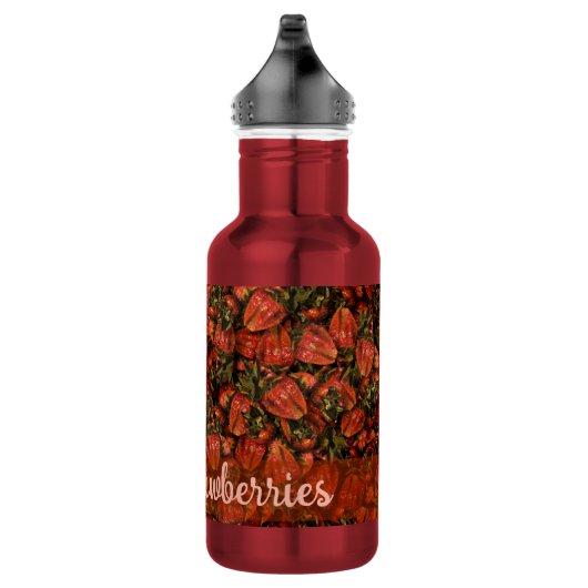 Aardbeien Waterfles Waterfles (Rechts)