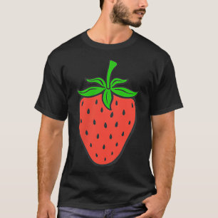 Aardbeien zee zomerzonvakantie vegan swe t-shirt