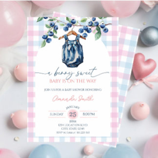 Aardbeien zoete baby Meisje baby shower Uitnodigin Kaart