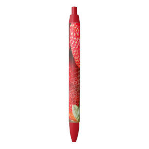 Aardbeien Zwarte Inkt Pen