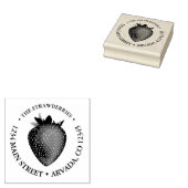 Aardbeienadres Rubberstempel Rubberstempel (Gestempeld)