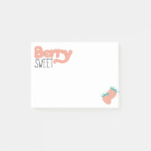 Aardbeienbelettering Post-it® Notes (Voorkant)