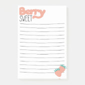 Aardbeienbelettering Post-it® Notes (Voorkant)