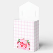 Aardbeienbes eerste tweeling gezamenlijke verjaard bedankdoosjes (Geopend)