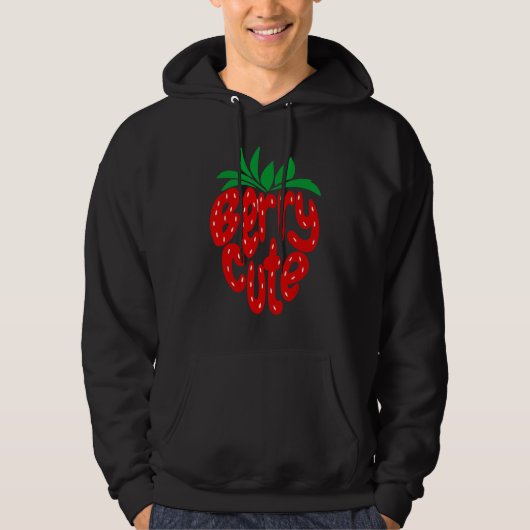 Aardbeienbes Schattige Hoodie (Voorkant)