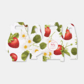 aardbeienbes-zoet Baby shower Bedankdoosjes (Uitgevouwen)