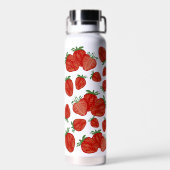 Aardbeienbessen Zoet Fruit Vers Waterfles (Achterkant)