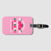 Aardbeienbessenzoet Afstuderen Bagagelabel (Voorkant (horizontaal))