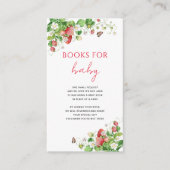 Aardbeienboeken voor Baby-kaart Informatiekaartje (Voorkant)