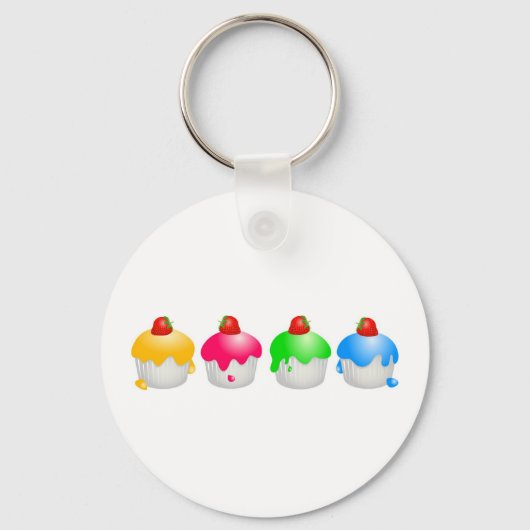 Aardbeienbuns Sleutelhanger (Voorkant)