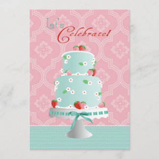 AardbeienCake Birthday Kaart