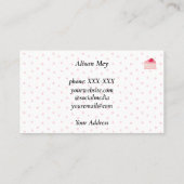 AardbeienCake Visitekaartje (Achterkant)