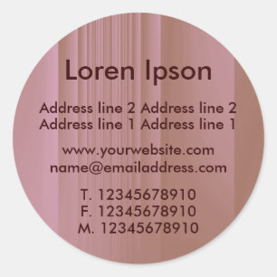 Aardbeienchocolade-bedrijf / profiel ronde sticker