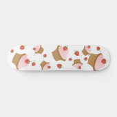 Aardbeienchocolade Cupcake Skateboard (Horizontaal)