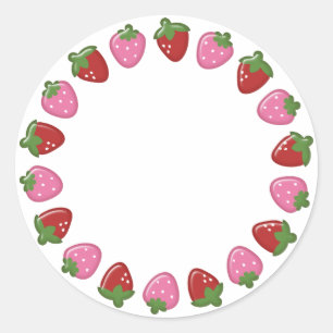 Aardbeiencirkel Stickers